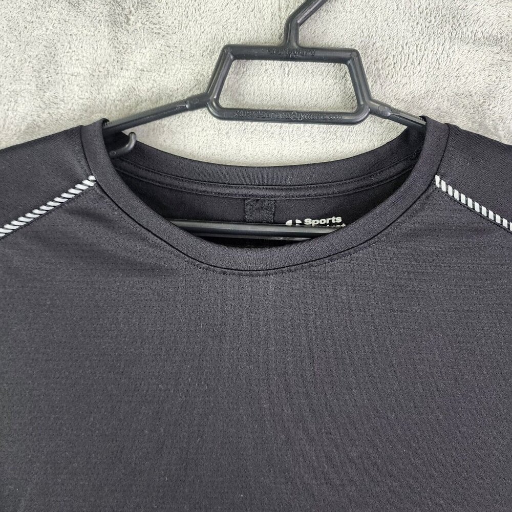 Womens Black Sports Illustrated Open Back Tee Top Shirt Long Sleeve Size XL - Picture 5 of 15